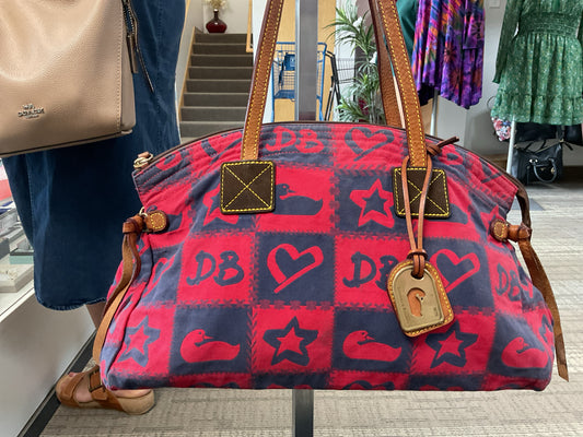 Dooney & Bourke Purse Y2K vintage large shoulder bag red stars hearts