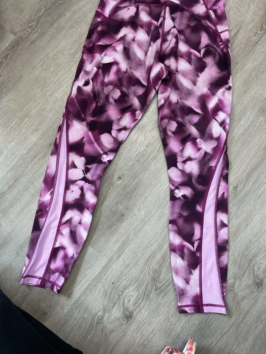 Lululemon Size 8 Purple Pants Wunder Under High Rise 7/8 tights blossom alpine