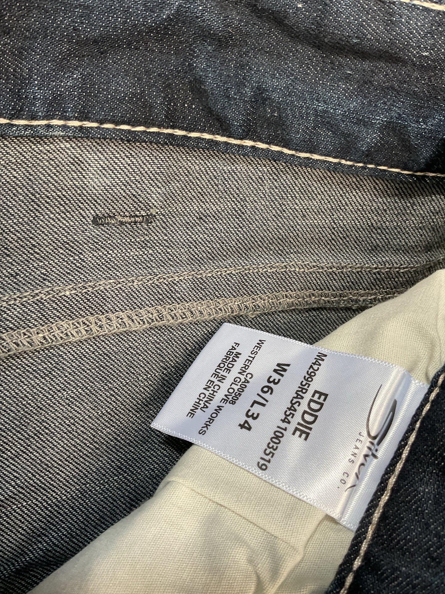Size 36 Silver Jeans Blue Jeans Mens Eddie relaxed fit NWT 36 x 34