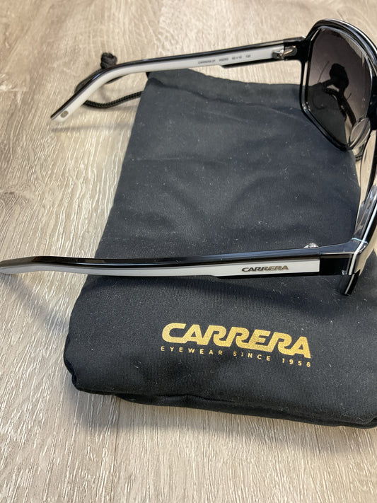Carrera Sunglasses men's navigator in black crystal frame and case