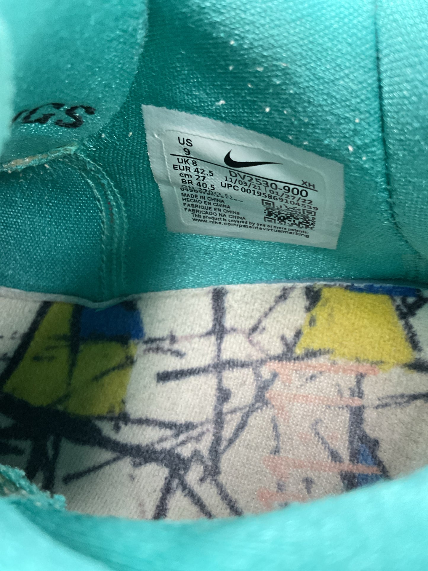 Nike 9 Aqua shoes