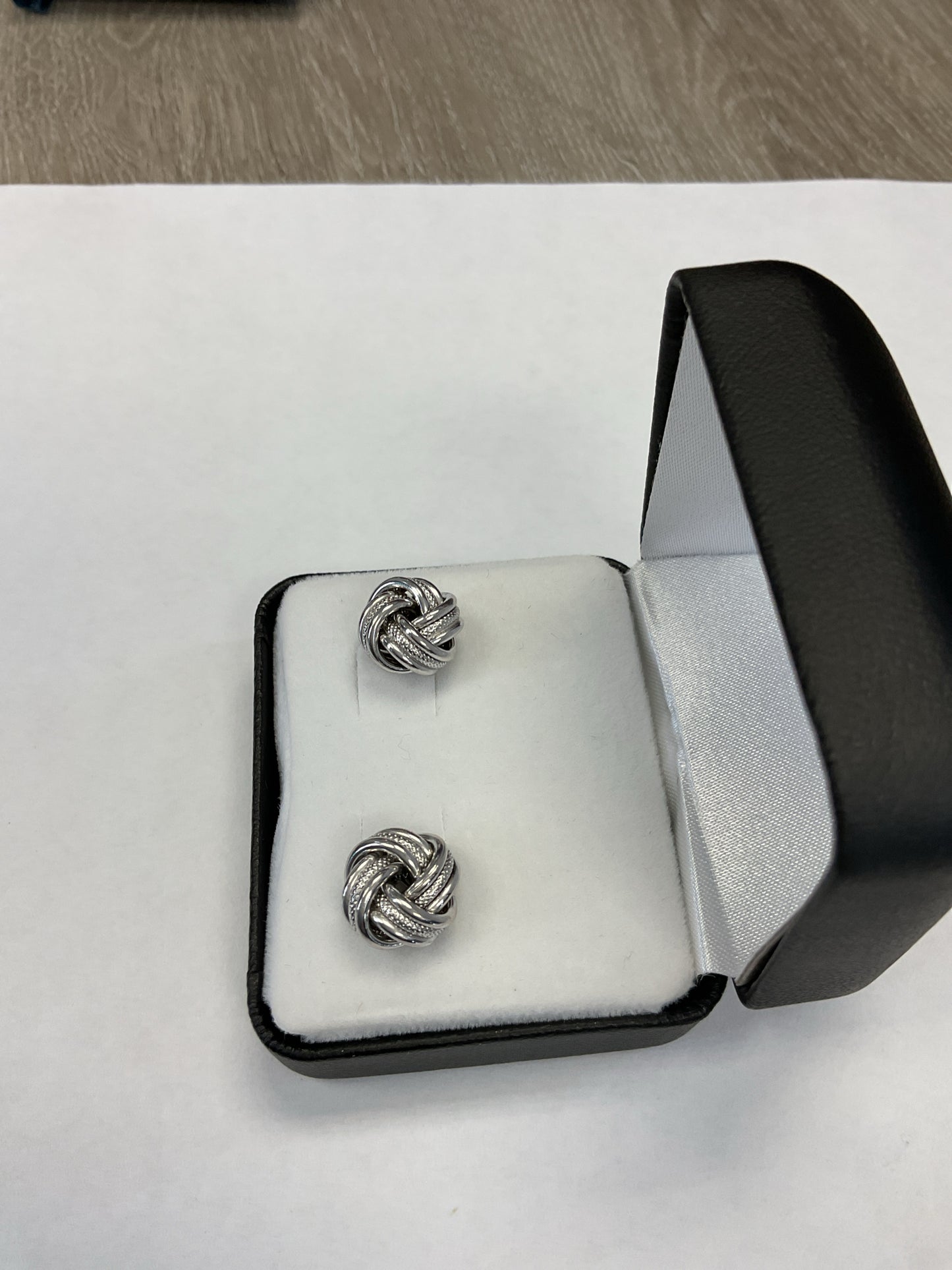 925 Sterling Earrings Belle Jewelers knot studs