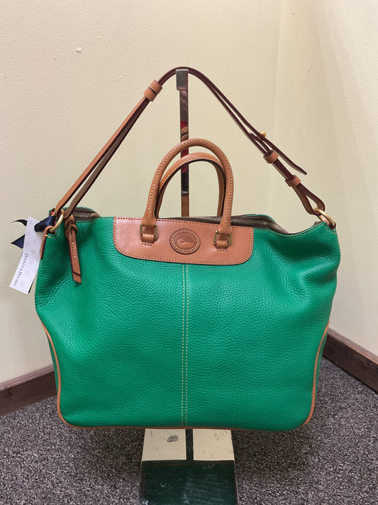 Dooney & Bourke Purse Large Convertible Hobo NWT kelly green