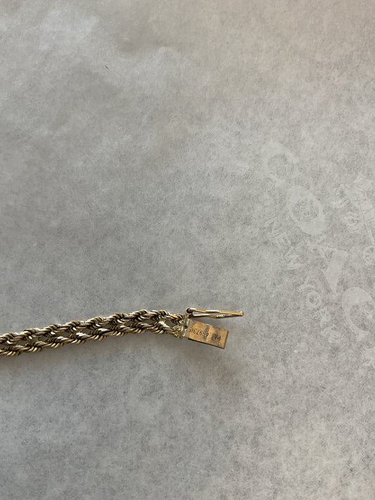14K Bracelet 5.6g curb link chain bracelet 7"