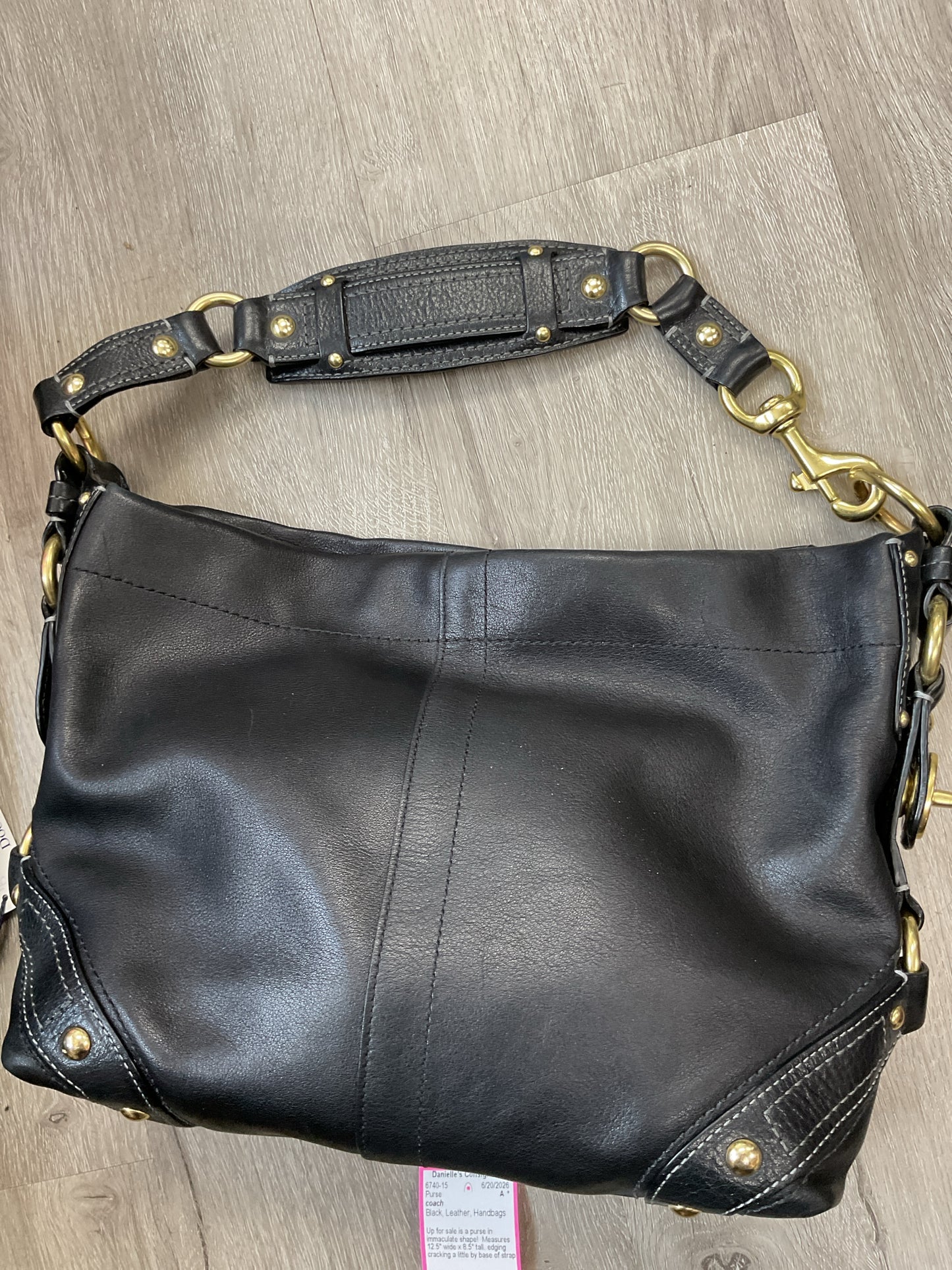 coach Purse Carly Y2K Shoulder Bag w/ Brass Hardware 10615