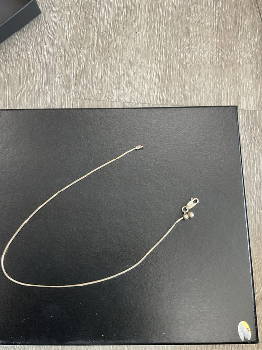 925 Sterling Bracelet Ankle with adjustable toggle 10.5"