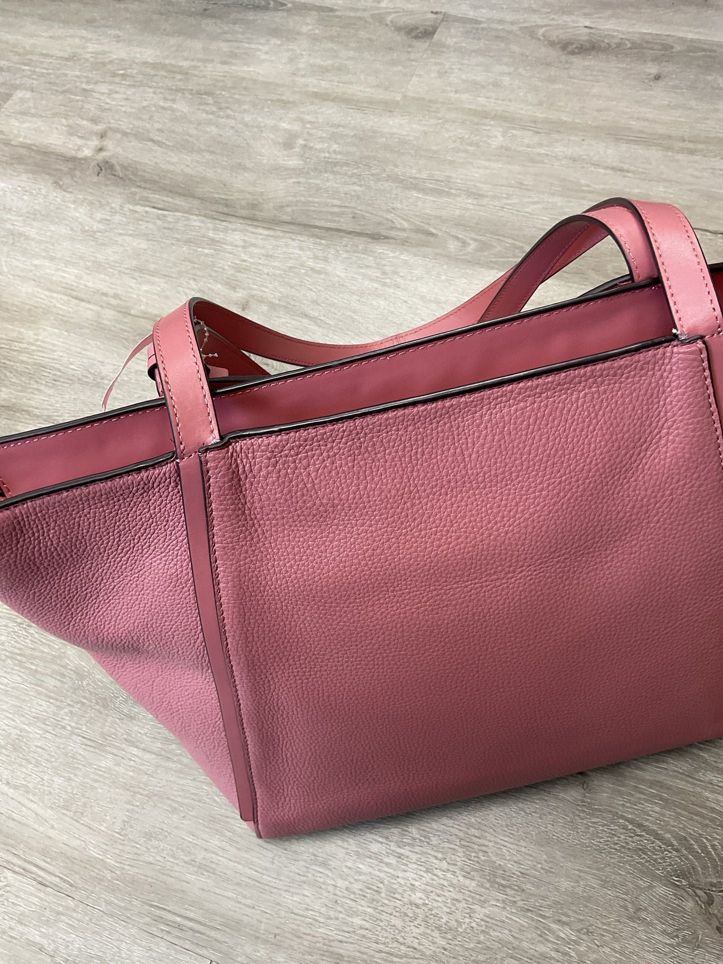 Michael Kors Purse carnation pink pebbled leather zip tote shoulder bag