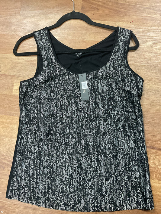 Nic + Zoe Size M Gray Shirt