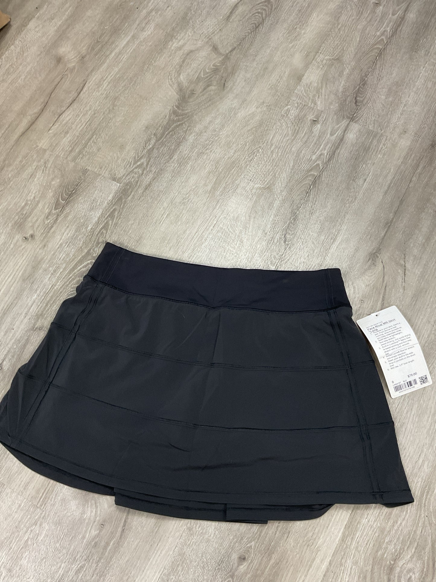 Lululemon Size 8 Black Skirt NWT Pace Rival MR skort Long