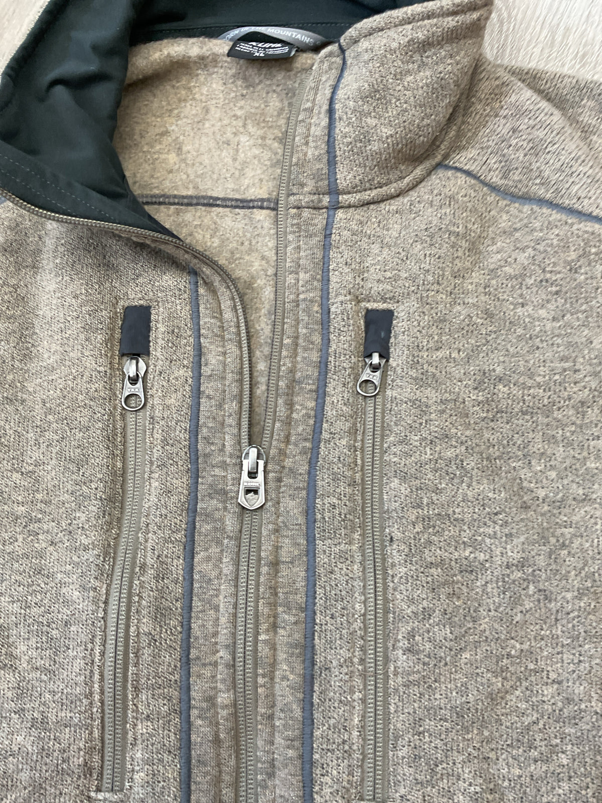 KUHL Taupe Size XL Jacket knit zip Men's athletic