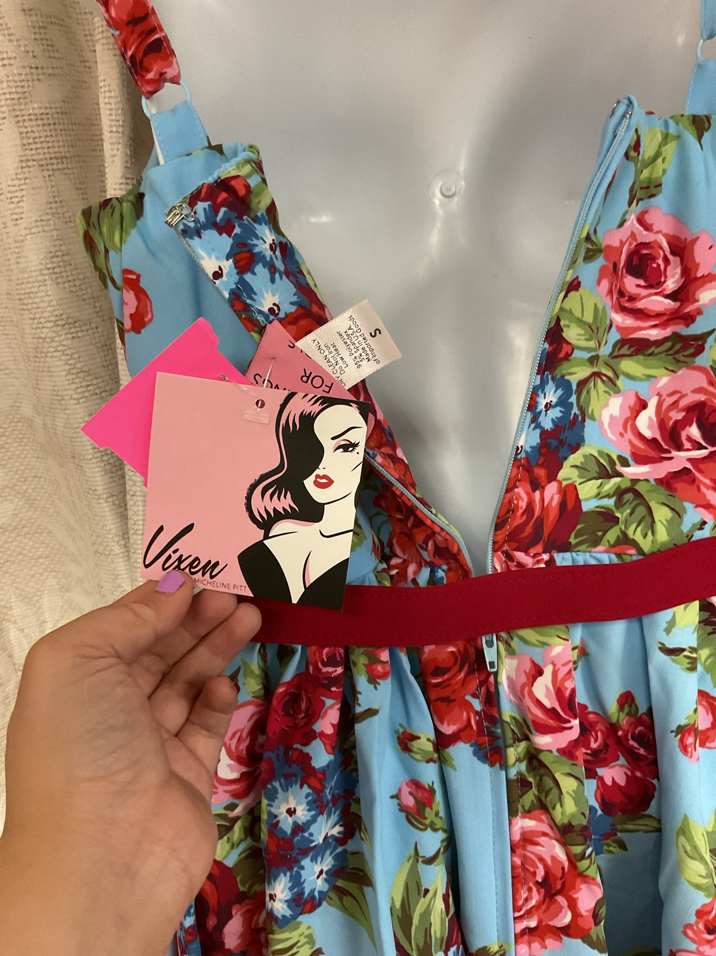 Vixen by Micheline Size S Blue Dress