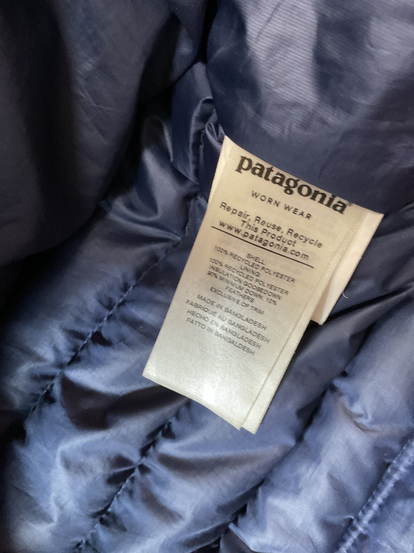 patagonia Size M Navy jacket ladies goose down