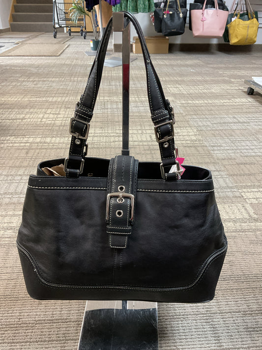 Hampton Leather Satchel coach Purse