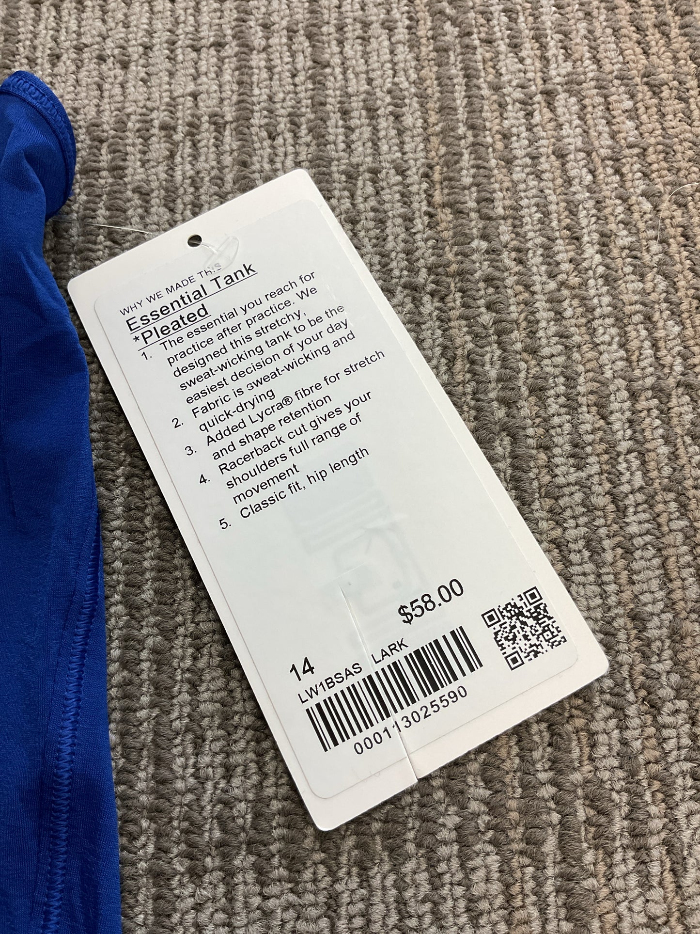 Lululemon Size 14 Blue Shirt